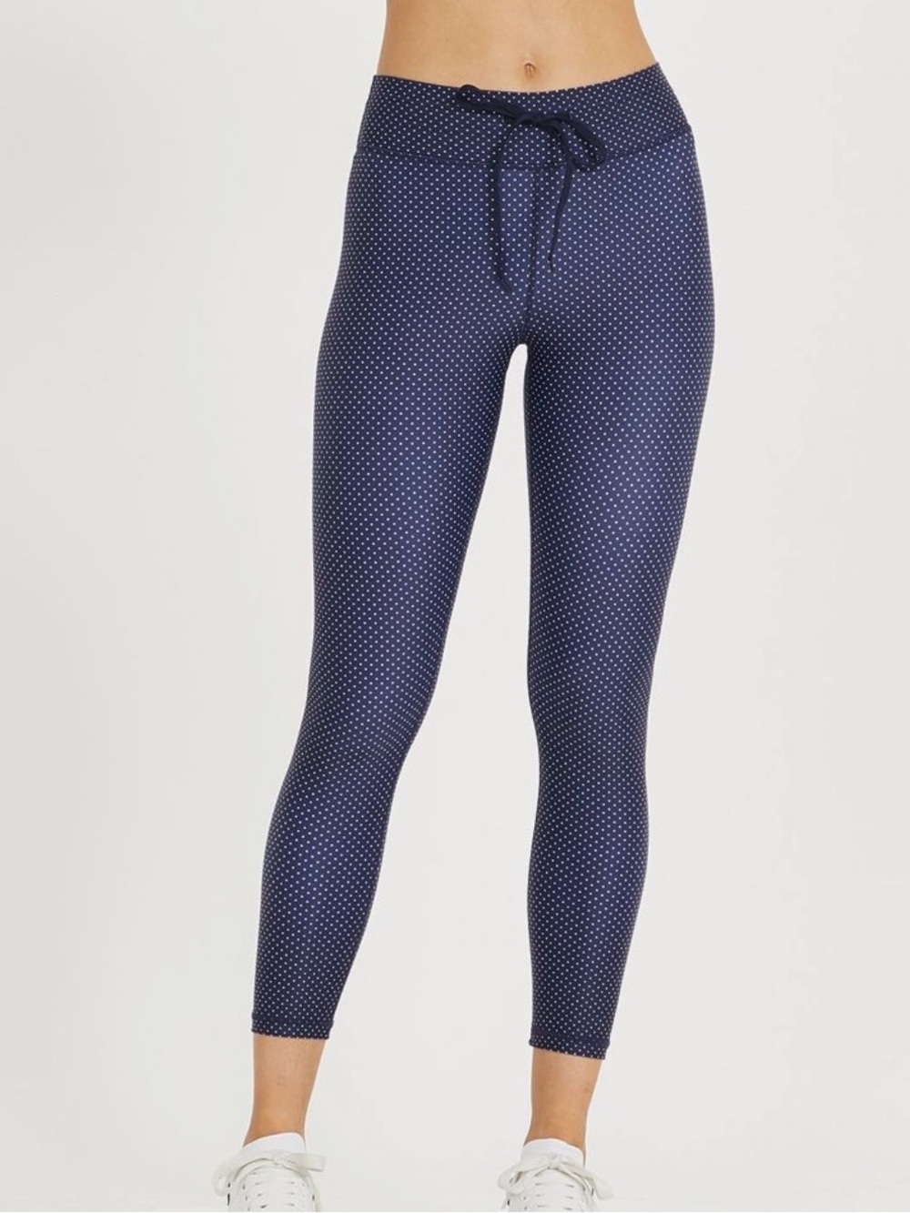 THE UPSIDE Blue Polka Dot Athletic 7/8 Leggings - XS